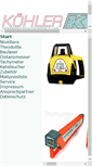 Mobile Screenshot of koehler-vermessungstechnik.de